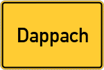 Place name sign Dappach
