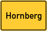 Place name sign Hornberg