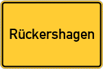 Place name sign Rückershagen
