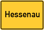 Place name sign Hessenau