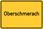 Place name sign Oberschmerach