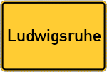 Place name sign Ludwigsruhe