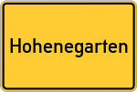 Place name sign Hohenegarten