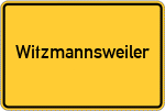 Place name sign Witzmannsweiler