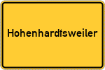 Place name sign Hohenhardtsweiler
