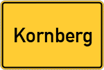 Place name sign Kornberg