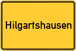 Place name sign Hilgartshausen