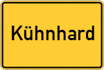 Place name sign Kühnhard