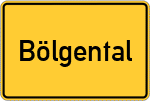 Place name sign Bölgental