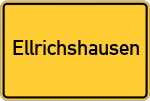 Place name sign Ellrichshausen