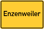 Place name sign Enzenweiler