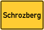 Place name sign Schrozberg