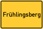 Place name sign Frühlingsberg