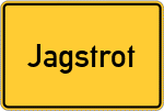Place name sign Jagstrot