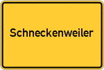 Place name sign Schneckenweiler