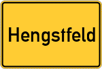 Place name sign Hengstfeld