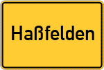 Place name sign Haßfelden