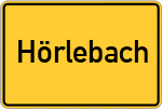 Place name sign Hörlebach