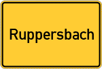 Place name sign Ruppersbach