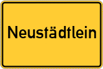 Place name sign Neustädtlein