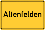 Place name sign Altenfelden