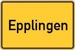 Place name sign Epplingen