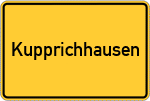 Place name sign Kupprichhausen
