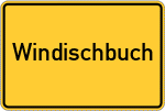 Place name sign Windischbuch