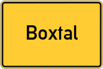 Place name sign Boxtal