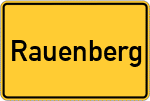 Place name sign Rauenberg