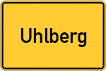 Place name sign Uhlberg, Hof
