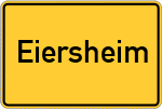 Place name sign Eiersheim