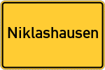Place name sign Niklashausen