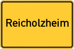 Place name sign Reicholzheim