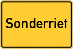 Place name sign Sonderriet