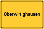 Place name sign Oberwittighausen