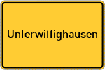 Place name sign Unterwittighausen