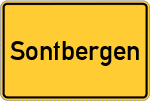 Place name sign Sontbergen