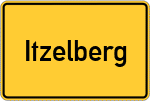 Place name sign Itzelberg