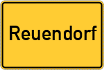 Place name sign Reuendorf