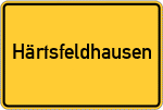 Place name sign Härtsfeldhausen