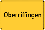 Place name sign Oberriffingen