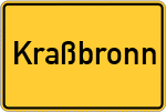Place name sign Kraßbronn