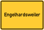 Place name sign Engelhardsweiler