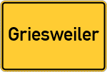 Place name sign Griesweiler