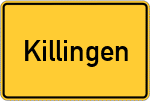 Place name sign Killingen
