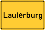 Place name sign Lauterburg