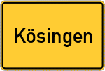 Place name sign Kösingen