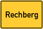 Place name sign Rechberg