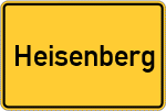 Place name sign Heisenberg